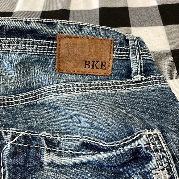 Buckle BKE TYSON Straight Leg Jeans Men's Size 33 x 33.5 Long Tall Thick Stitch - Picture 8 of 12